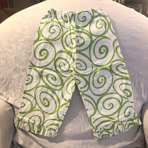 4t Hannah Kate Green and White Girls Pants